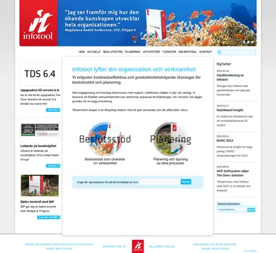 Infotool Nytt startsida 2014