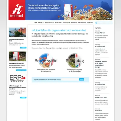Infotool Nytt startsida 2016