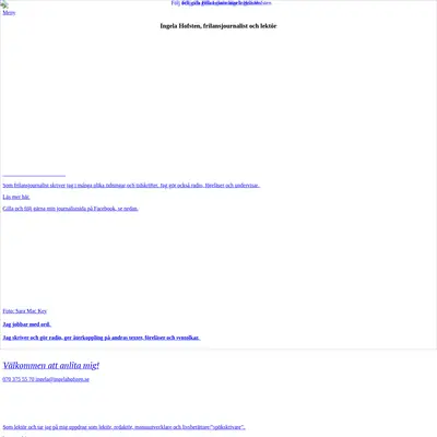 www.ingelahofsten.se startsida 2019