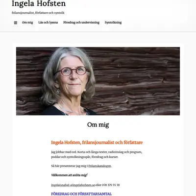 www.ingelahofsten.se startsida 2026