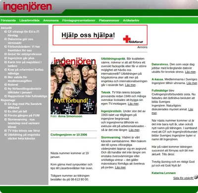 Ingenjören startsida 2007