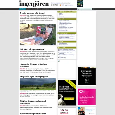 Ingenjören startsida 2010