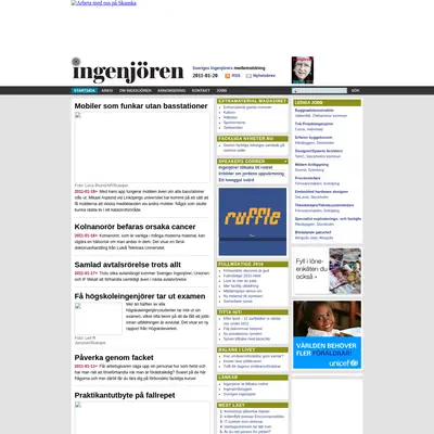 Ingenjören startsida 2011
