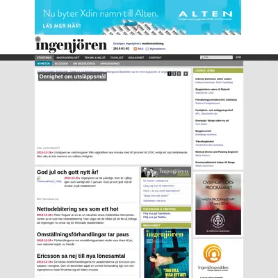 Ingenjören startsida 2014