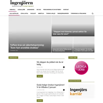 Ingenjören startsida 2023