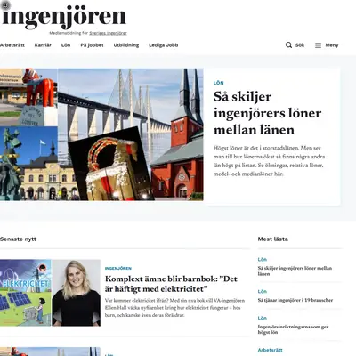 Ingenjören startsida 2025