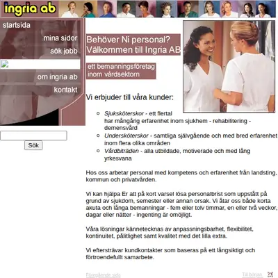 Ingria startsida 2004