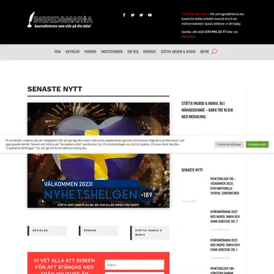 www.ingridochmaria.se startsida 2023