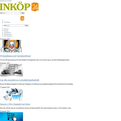 Inköp24 startsida 2017