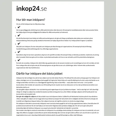 Inköp24 startsida 2023