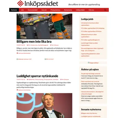 inkopsradet.se startsida 2017