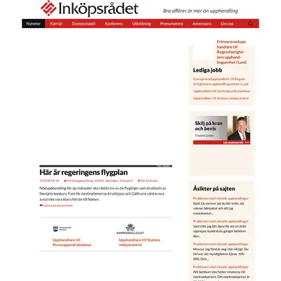 inkopsradet.se startsida 2018