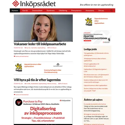 inkopsradet.se startsida 2019
