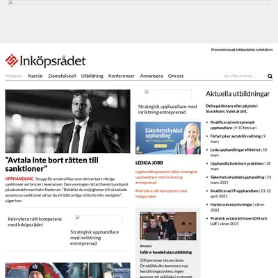 inkopsradet.se startsida 2021