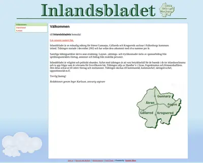 Inlandsbladet startsida 2019
