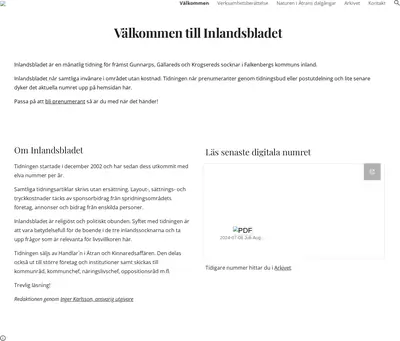 Inlandsbladet startsida 2026