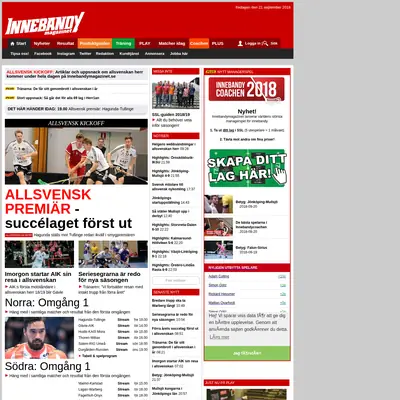 www.innebandymagazinet.se startsida 2015