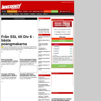 www.innebandymagazinet.se startsida 2019