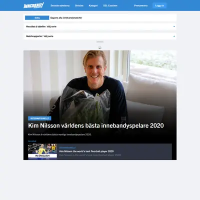 www.innebandymagazinet.se startsida 2021