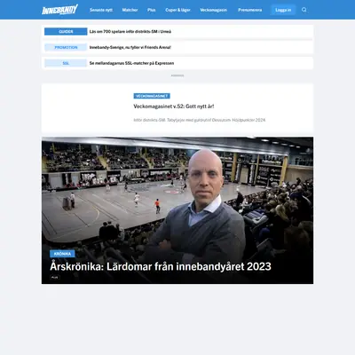 www.innebandymagazinet.se startsida 2024