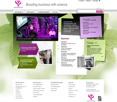 Innventia startsida 2015