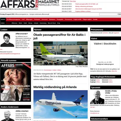 inrikesmagasin.se startsida 2010