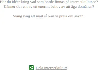 internetkultur.se startsida 2016