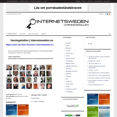 internetsweden.se startsida 2013