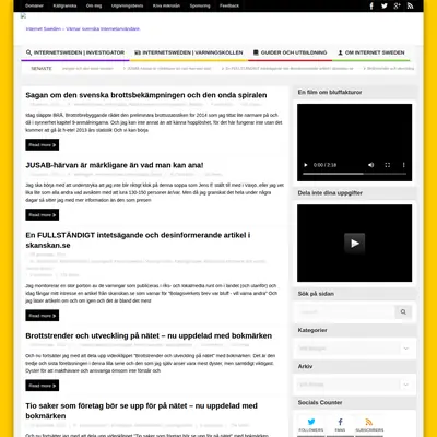 internetsweden.se startsida 2015