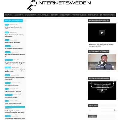 internetsweden.se startsida 2018