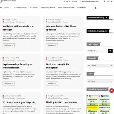 internetsweden.se startsida 2019