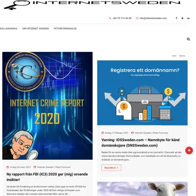 internetsweden.se startsida 2021