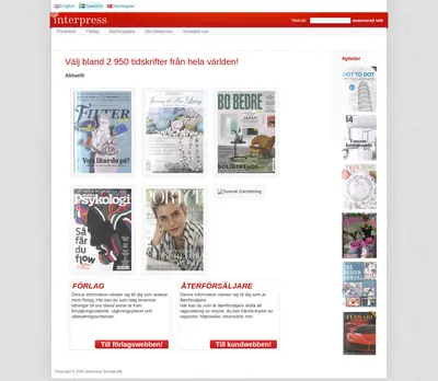 Bonnier PC TIDNINGEN startsida 2016