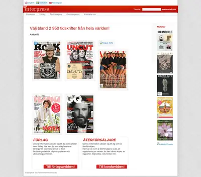Bonnier PC TIDNINGEN startsida 2017