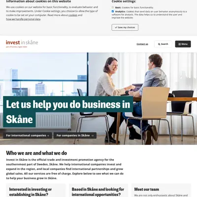 www.investinskane.com startsida 2022