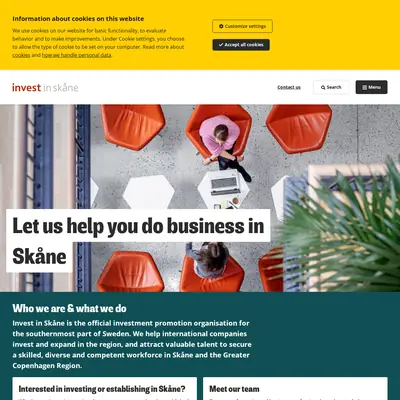 www.investinskane.com startsida 2023