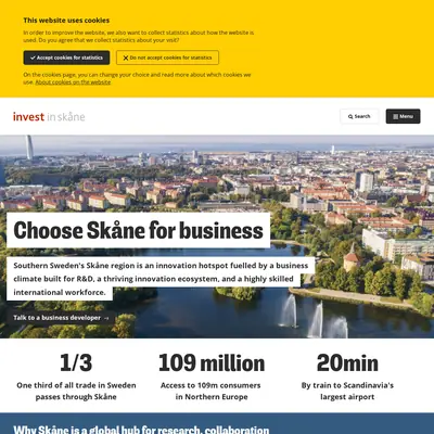 www.investinskane.com startsida 2025