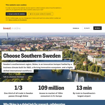 www.investinskane.com startsida 2026