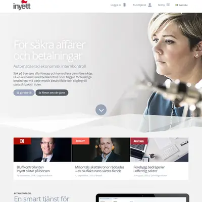 Inyett.se startsida 2016