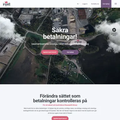 Inyett.se startsida 2020