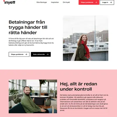 Inyett.se startsida 2025