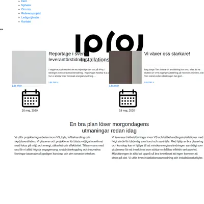 iproj.se startsida 2020
