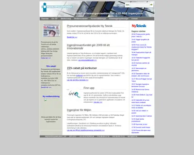 ISF-BLADET startsida 2008