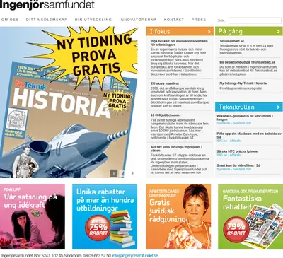ISF-BLADET startsida 2010
