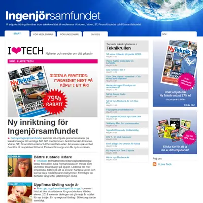 ISF-BLADET startsida 2013
