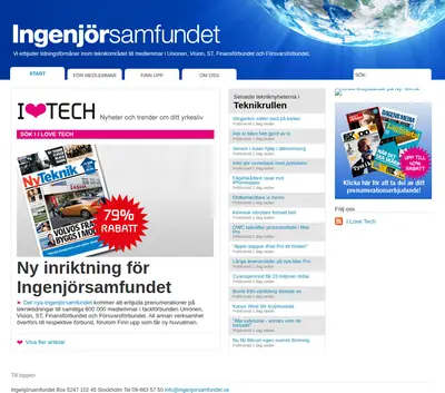 ISF-BLADET startsida 2014