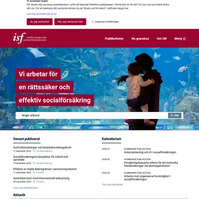 ISF-BLADET startsida 2026