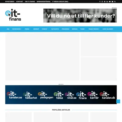 IT-Finans.se startsida 2025