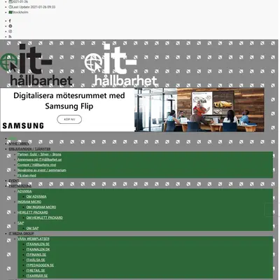 IT-Hallbarhet.se startsida 2021
