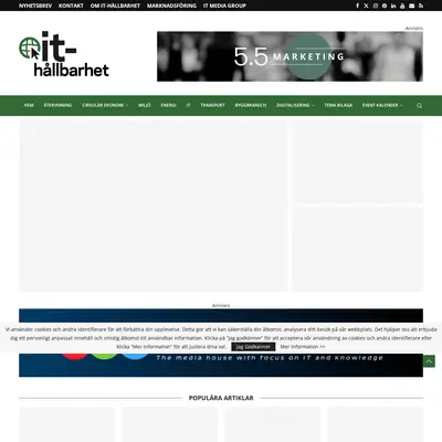 IT-Hallbarhet.se startsida 2025